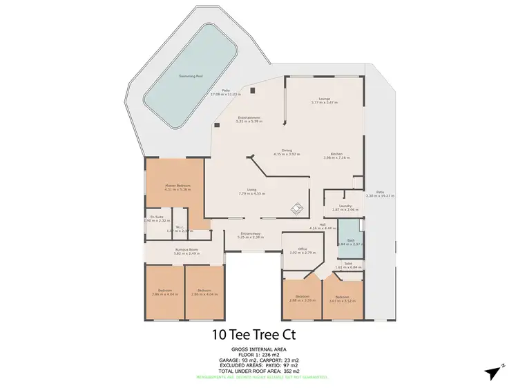Floorplan of Homely rural property listing, 10 Tea Tree Court, The Palms QLD 4570
