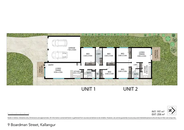 Floorplan of Homely semi-detached listing, 9 Boardman Street, Kallangur QLD 4503