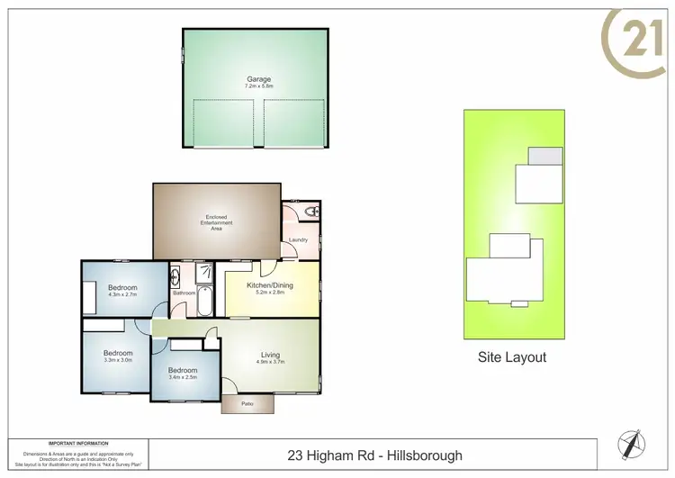 Floorplan of Homely house listing, 23 Higham Road, Hillsborough NSW 2290