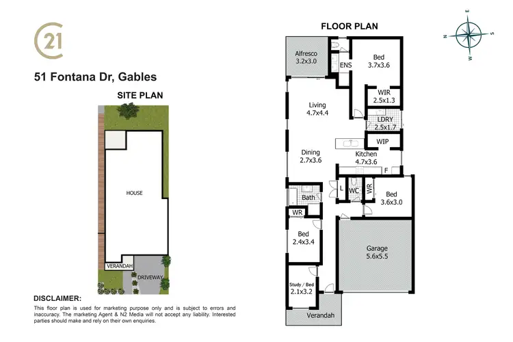 Floorplan of Homely house listing, 51 Fontana Drive (The Gables), Box Hill NSW 2765
