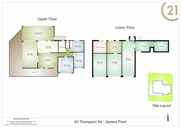 Floorplan of Homely house listing, 83 Thompson Road, Speers Point NSW 2284