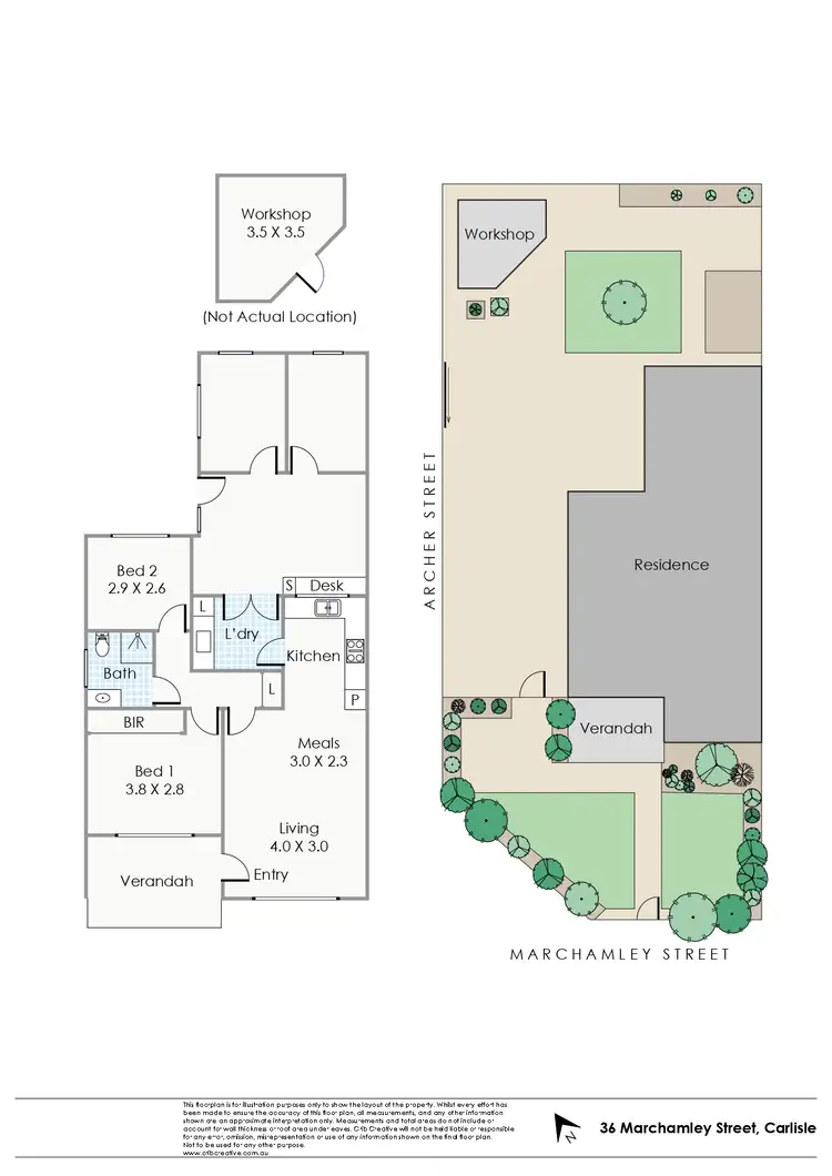 Floorplan of Homely house listing, 36 Marchamley Street, Carlisle WA 6101