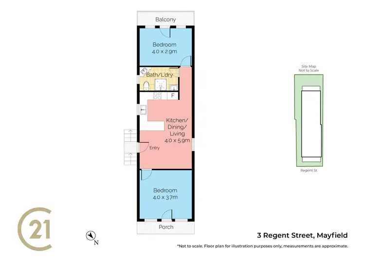 Floorplan of Homely house listing, 3 Regent Street, Mayfield NSW 2304