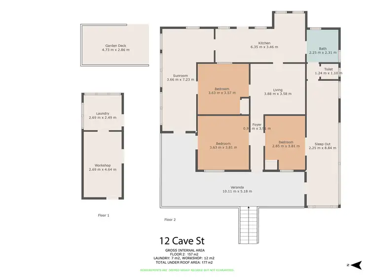 Floorplan of Homely rural property listing, 11 Cave Street, Kilkivan QLD 4600