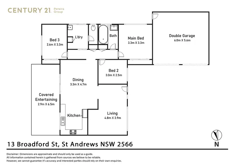 Floorplan of Homely house listing, 13 Broadford Street, St Andrews NSW 2566