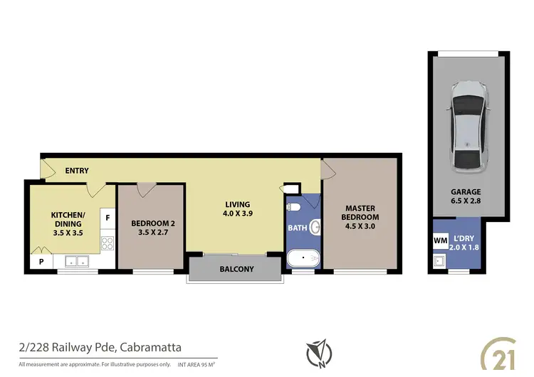 Floorplan of Homely unit listing, 2/228 Railway Parade, Cabramatta NSW 2166