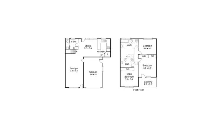 Floorplan of Homely townhouse listing, 3/10 Pines Grove, Oak Park VIC 3046