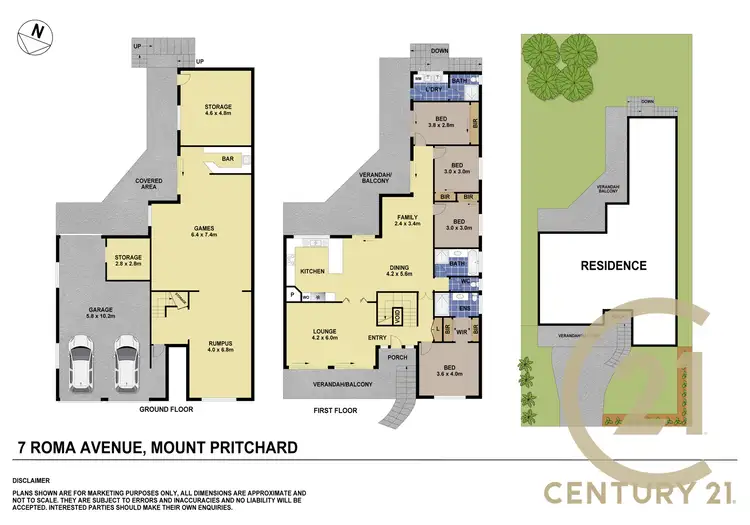 Floorplan of Homely house listing, 7 Roma Avenue, Mount Pritchard NSW 2170