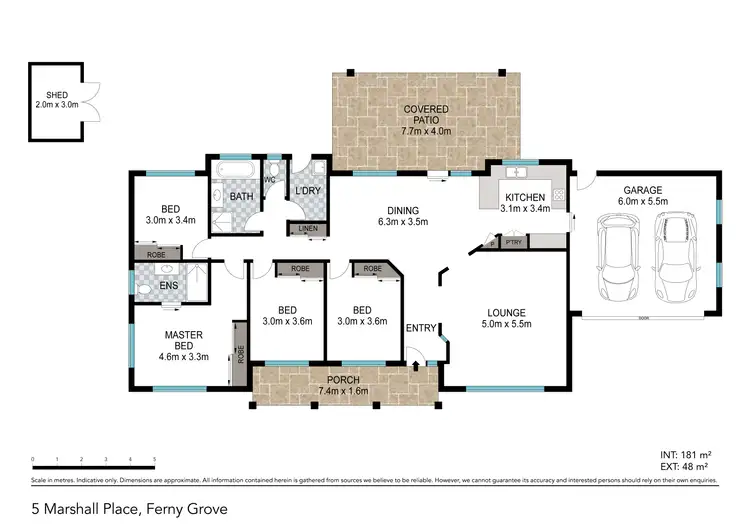 Floorplan of Homely house listing, 5 Marshall Place, Ferny Grove QLD 4055
