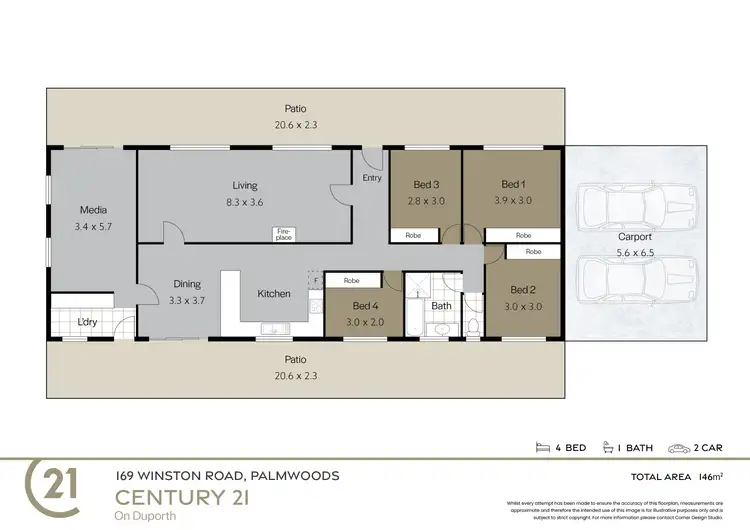 Floorplan of Homely house listing, 169 Winston Road, Palmwoods QLD 4555