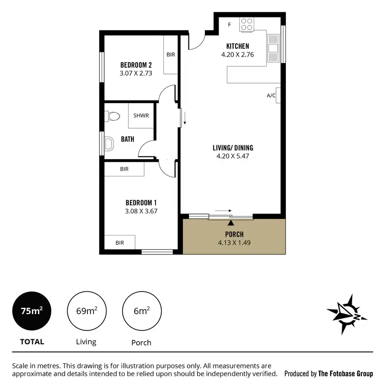 Floorplan of Homely unit listing, 7/3 Henry Street, Rosewater SA 5013