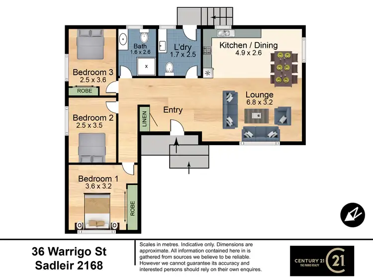 Floorplan of Homely house listing, 36 Warrigo Street, Sadleir NSW 2168