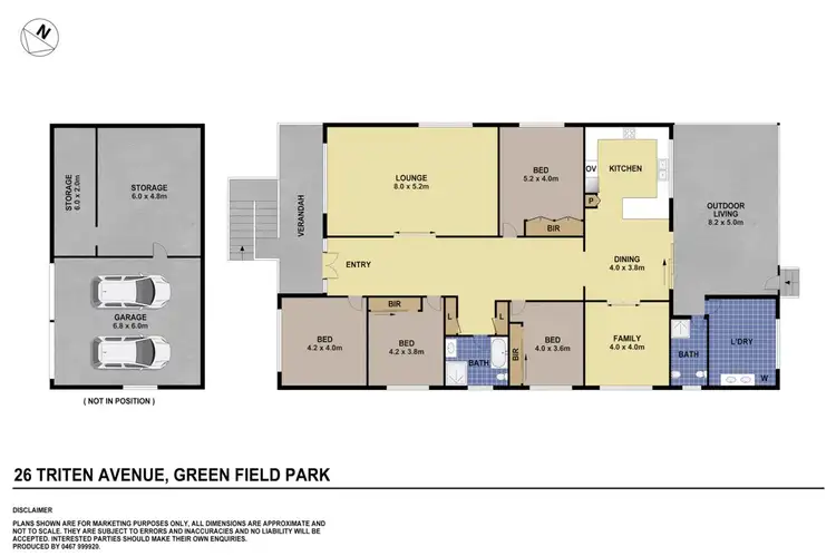 Floorplan of Homely house listing, 26 Triten Avenue, Greenfield Park NSW 2176