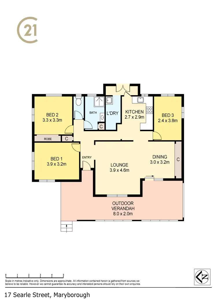 Floorplan of Homely house listing, 17 Searle Street, Maryborough QLD 4650