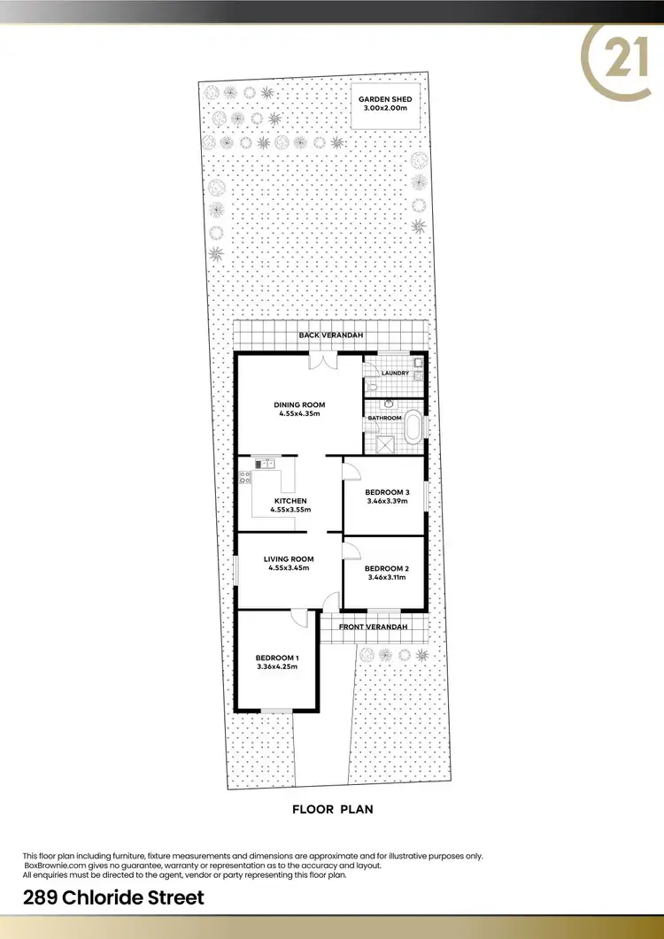 Floorplan of Homely house listing, 289 Chloride Street, Broken Hill NSW 2880