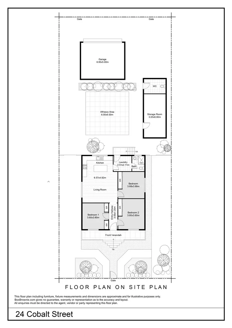 Floorplan of Homely house listing, 24 Cobalt Street, Broken Hill NSW 2880
