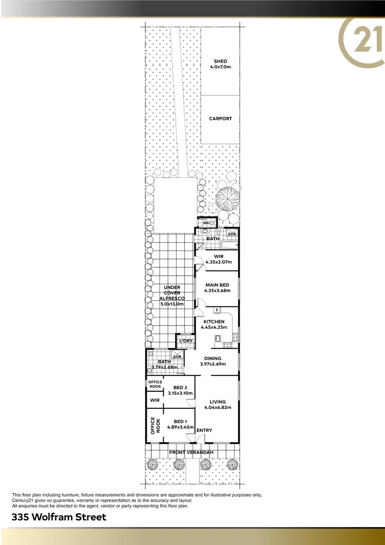 Floorplan of Homely house listing, 335 Wolfram Street, Broken Hill NSW 2880
