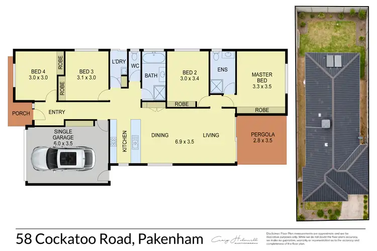 Floorplan of Homely house listing, 58 Cockatoo Road, Pakenham VIC 3810
