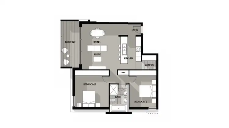 Floorplan of Homely unit listing, 22/57-59 Lachlan Street, Warwick Farm NSW 2170