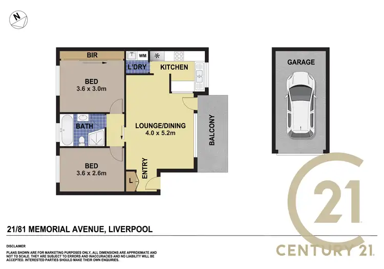 Floorplan of Homely unit listing, 21/81 Memorial Avenue, Liverpool NSW 2170