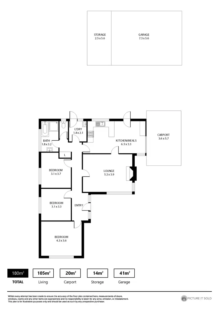 Floorplan of Homely house listing, 21 Corella Street, Nuriootpa SA 5355