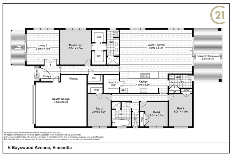 Floorplan of Homely house listing, 6 Bayswood Avenue, Vincentia NSW 2540