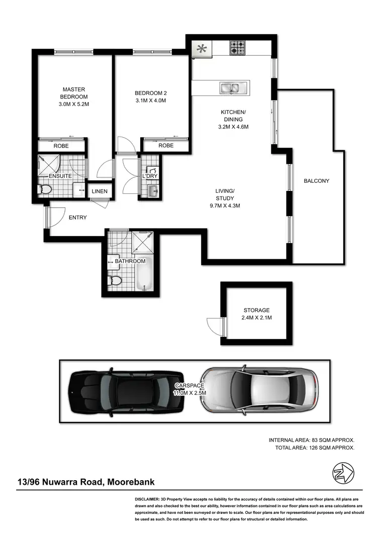 Floorplan of Homely unit listing, 13/96-98 Nuwarra Road, Moorebank NSW 2170