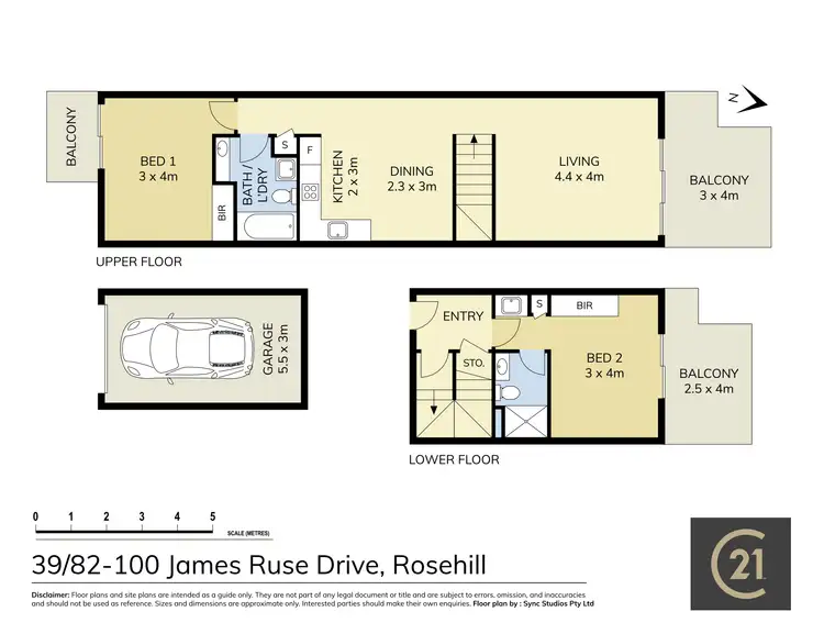 Floorplan of Homely unit listing, 39/88 James Ruse Drive, Rosehill NSW 2142