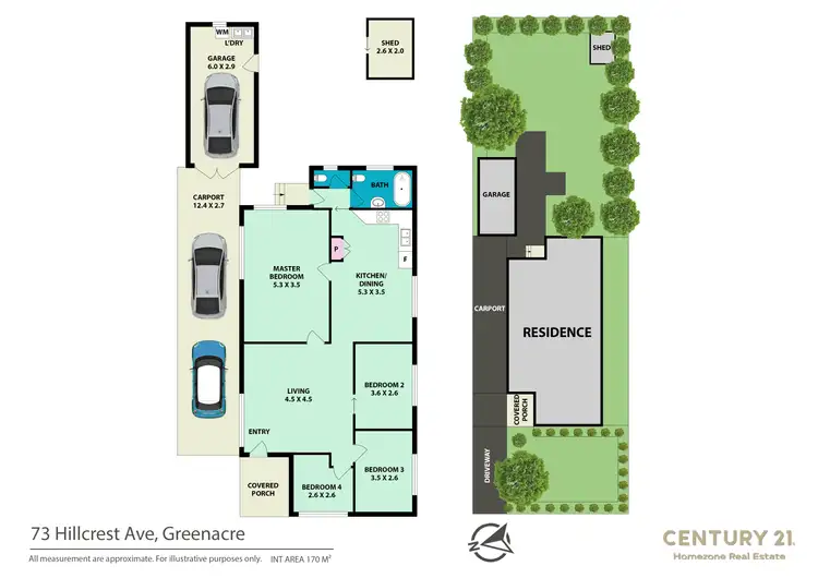 Floorplan of Homely house listing, 73 Hillcrest Avenue, Greenacre NSW 2190