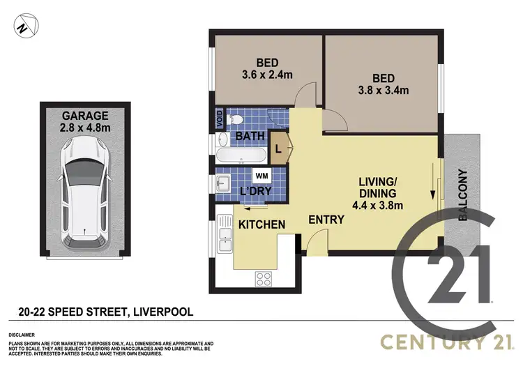 Floorplan of Homely unit listing, 7/20-22 Speed Street, Liverpool NSW 2170