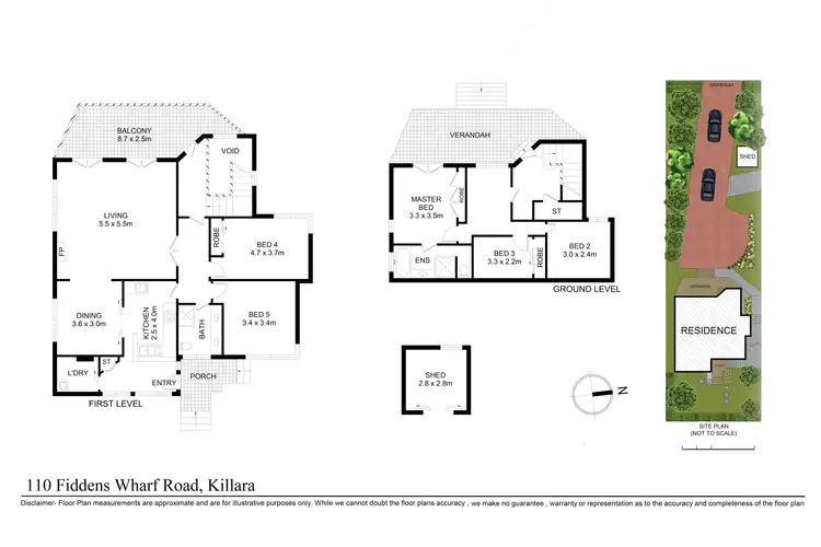 Floorplan of Homely house listing, 110 Fiddens Wharf Road, Killara NSW 2071