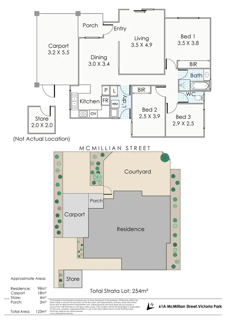 Floorplan of Homely house listing, 61A McMillan Street, Victoria Park WA 6100