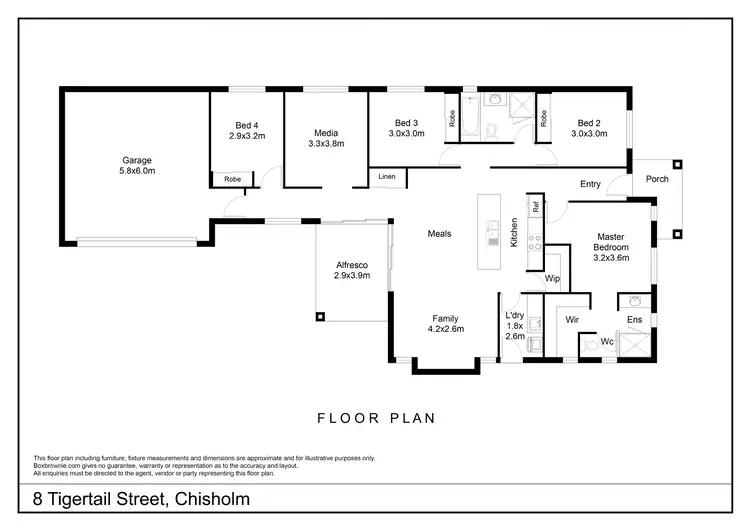 Floorplan of Homely house listing, 8 Tigertail Street, Chisholm NSW 2322