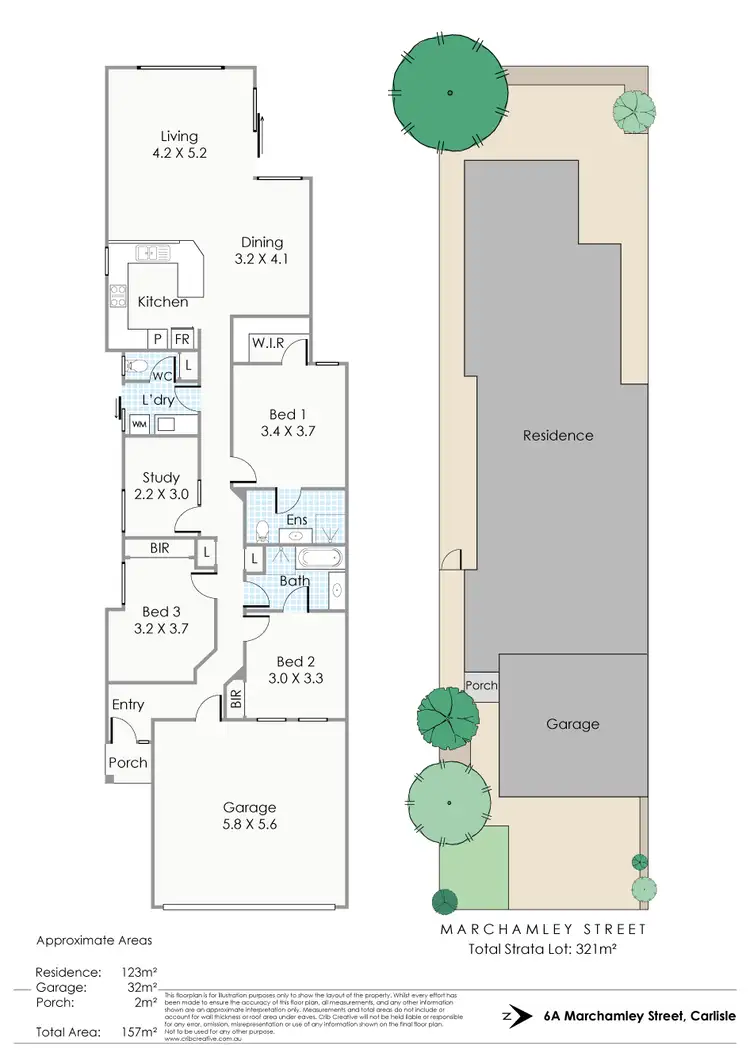 Floorplan of Homely house listing, 6A Marchamley Street, Carlisle WA 6101