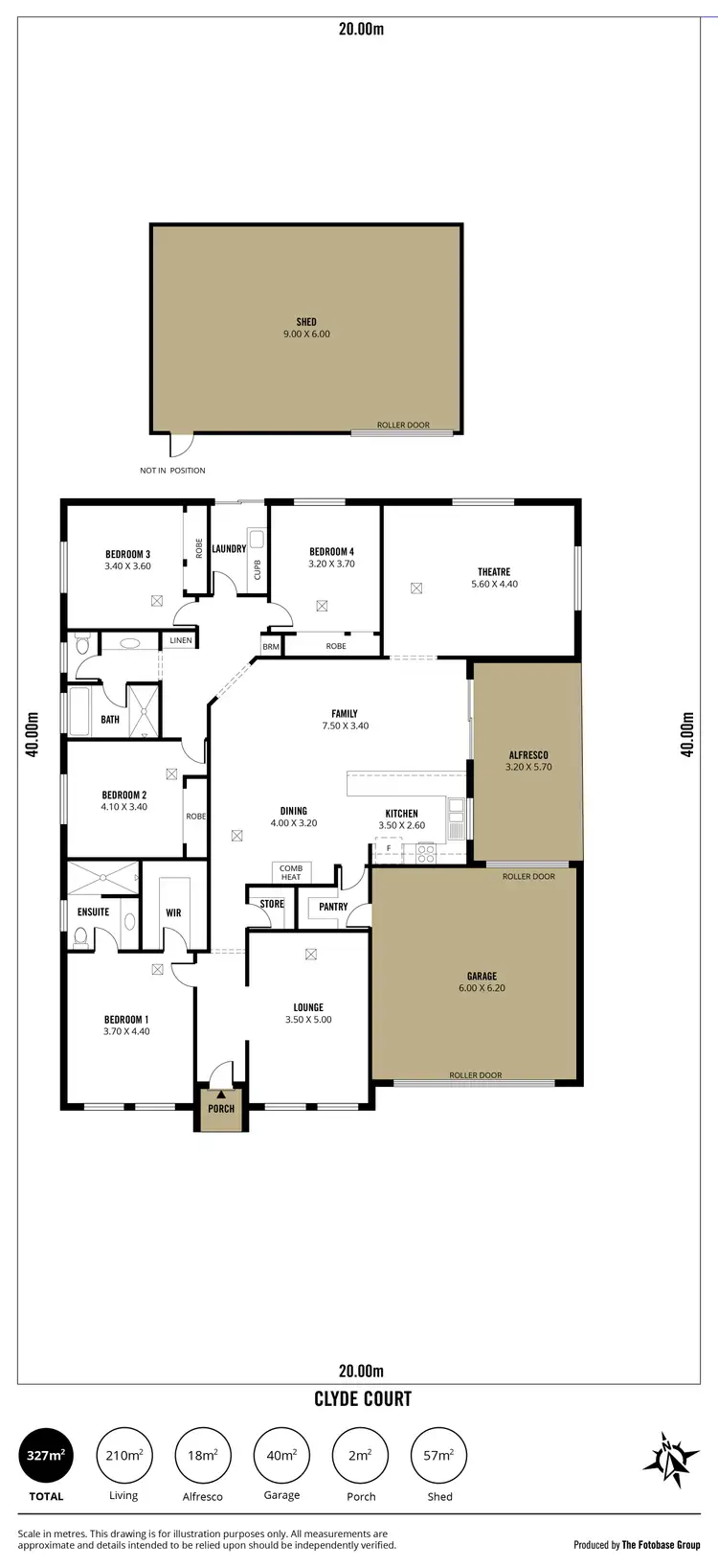Floorplan of Homely house listing, 7 Clyde Court, Greenock SA 5360