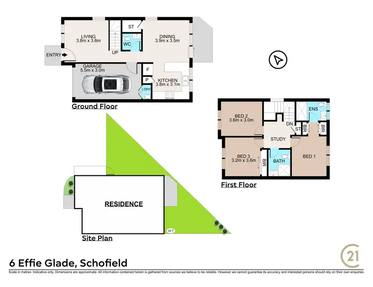 Floorplan of Homely townhouse listing, 6 Effie Glade, Schofields NSW 2762