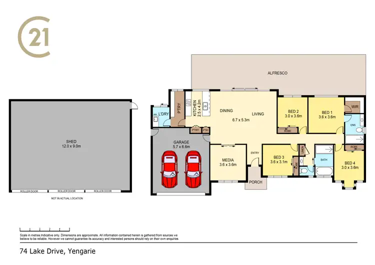 Floorplan of Homely rural property listing, 74 Lake Drive, Yengarie QLD 4650