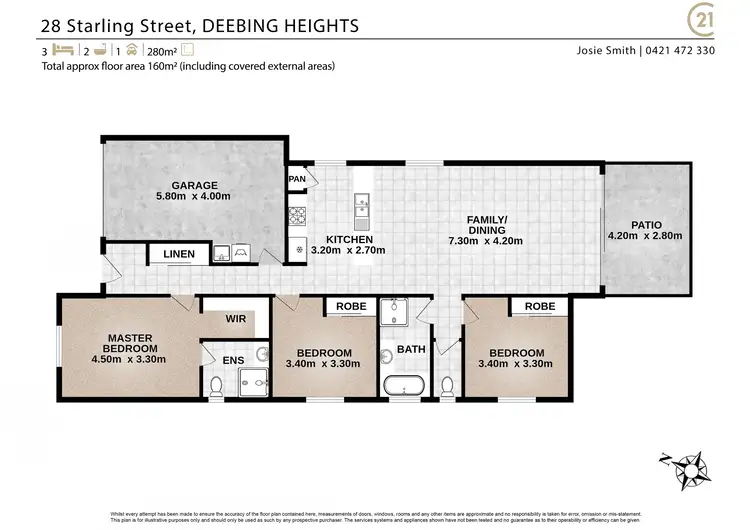 Floorplan of Homely house listing, 28 Starling Street, Deebing Heights QLD 4306