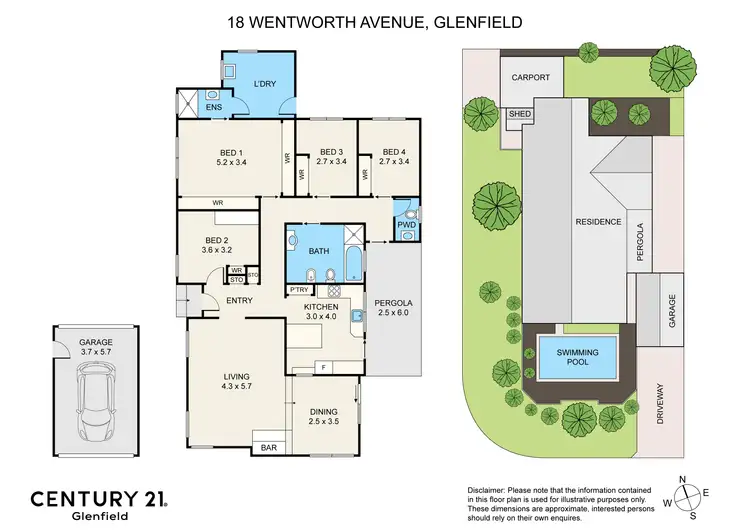 Floorplan of Homely house listing, 18 Wentworth Avenue, Glenfield NSW 2167