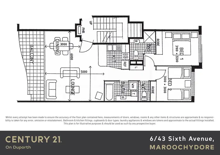 Floorplan of Homely unit listing, 6/43 Sixth Avenue, Maroochydore QLD 4558