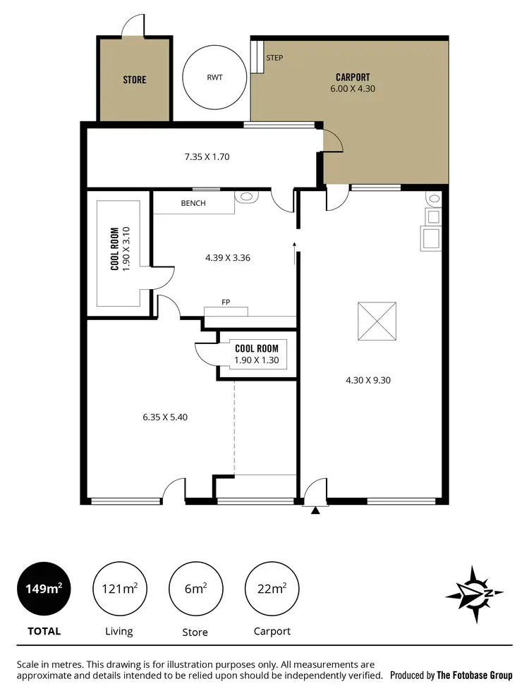 Floorplan of Homely studio listing, 26 Gunn Street, Eudunda SA 5374