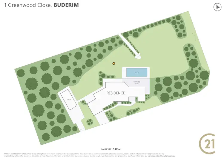 Floorplan of Homely house listing, 1 Greenwood Close, Buderim QLD 4556