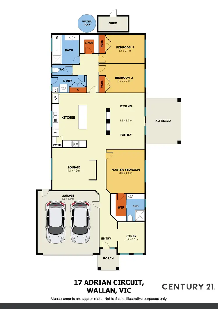 Floorplan of Homely house listing, 17 Adrian Circuit, Wallan VIC 3756