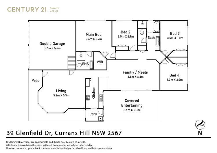 Floorplan of Homely house listing, 39 Glenfield Drive, Currans Hill NSW 2567