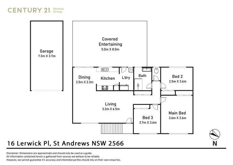 Floorplan of Homely house listing, 16 Lerwick Place, St Andrews NSW 2566