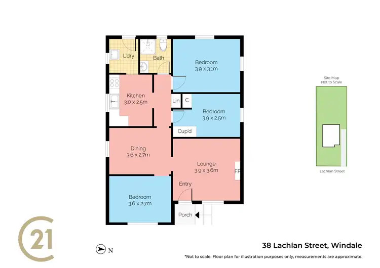 Floorplan of Homely house listing, 38 Lachlan Street, Windale NSW 2306