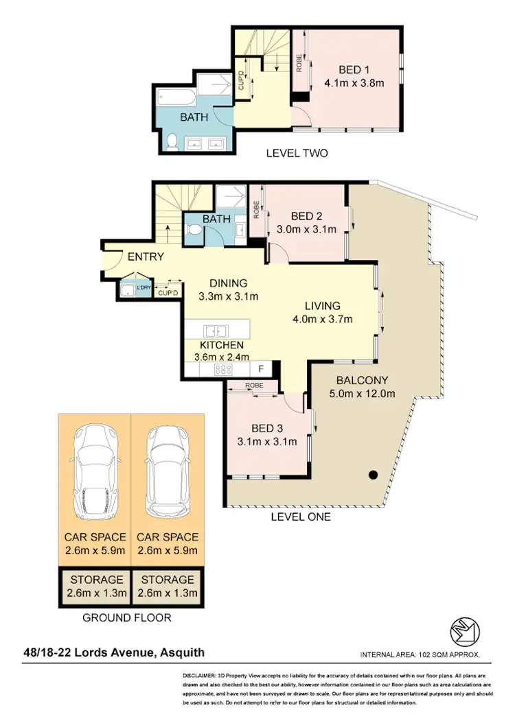Floorplan of Homely apartment listing, 40/18-22 Lords Avenue, Asquith NSW 2077