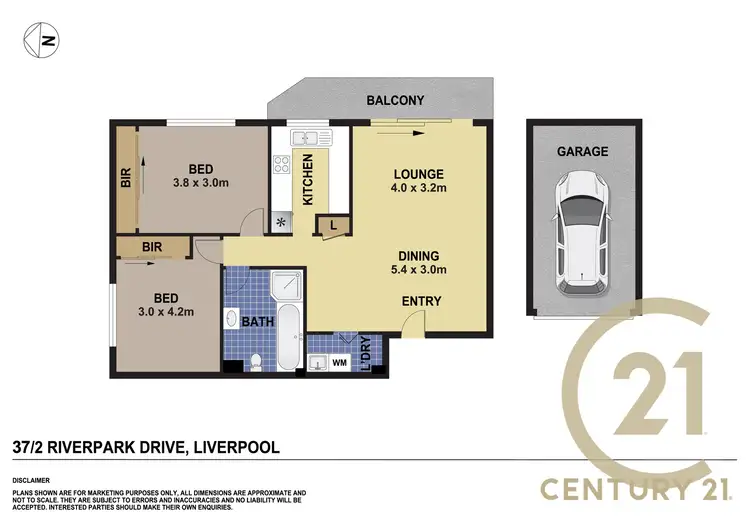 Floorplan of Homely unit listing, 37/2 Riverpark Drive, Liverpool NSW 2170