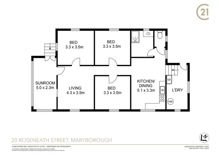 Floorplan of Homely house listing, 20 Roseneath Street, Maryborough QLD 4650