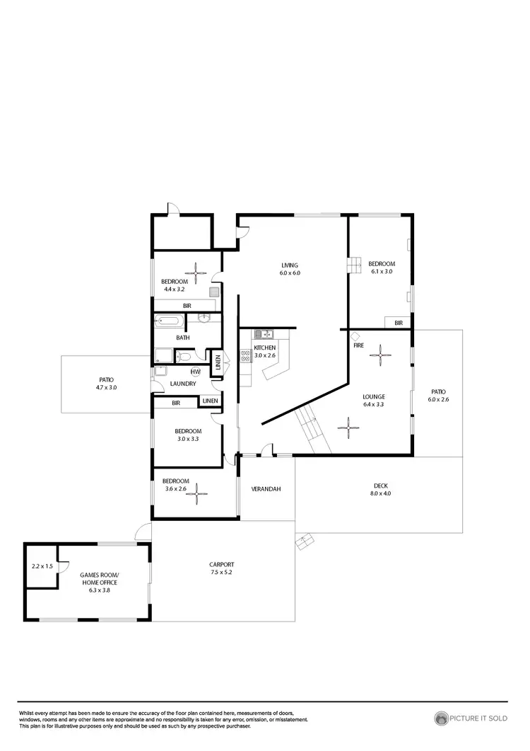 Floorplan of Homely house listing, 5 Wade Street, Eden Hills SA 5050